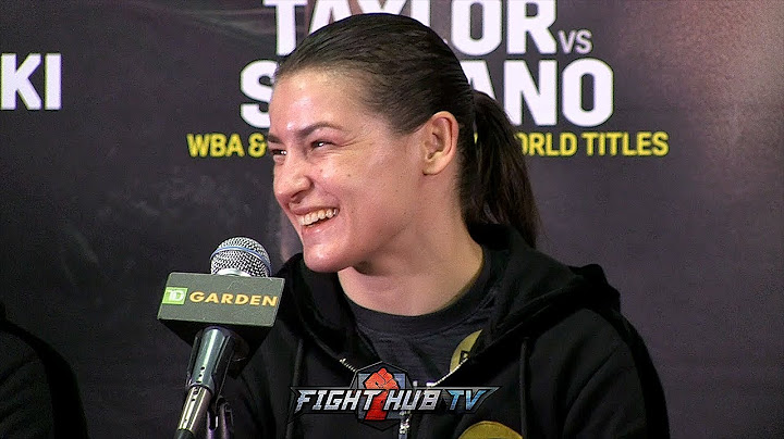 KATIE TAYLOR VS CINDY SERRANO - THE FULL POST FIGHT PRESS CONFERENCE VIDEO
