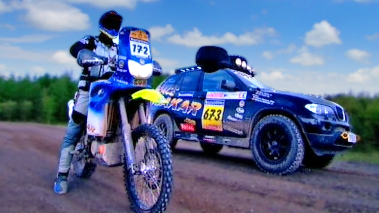 BMW F650 Dakar vs. BMW X5 - Fifth Gear - youtube