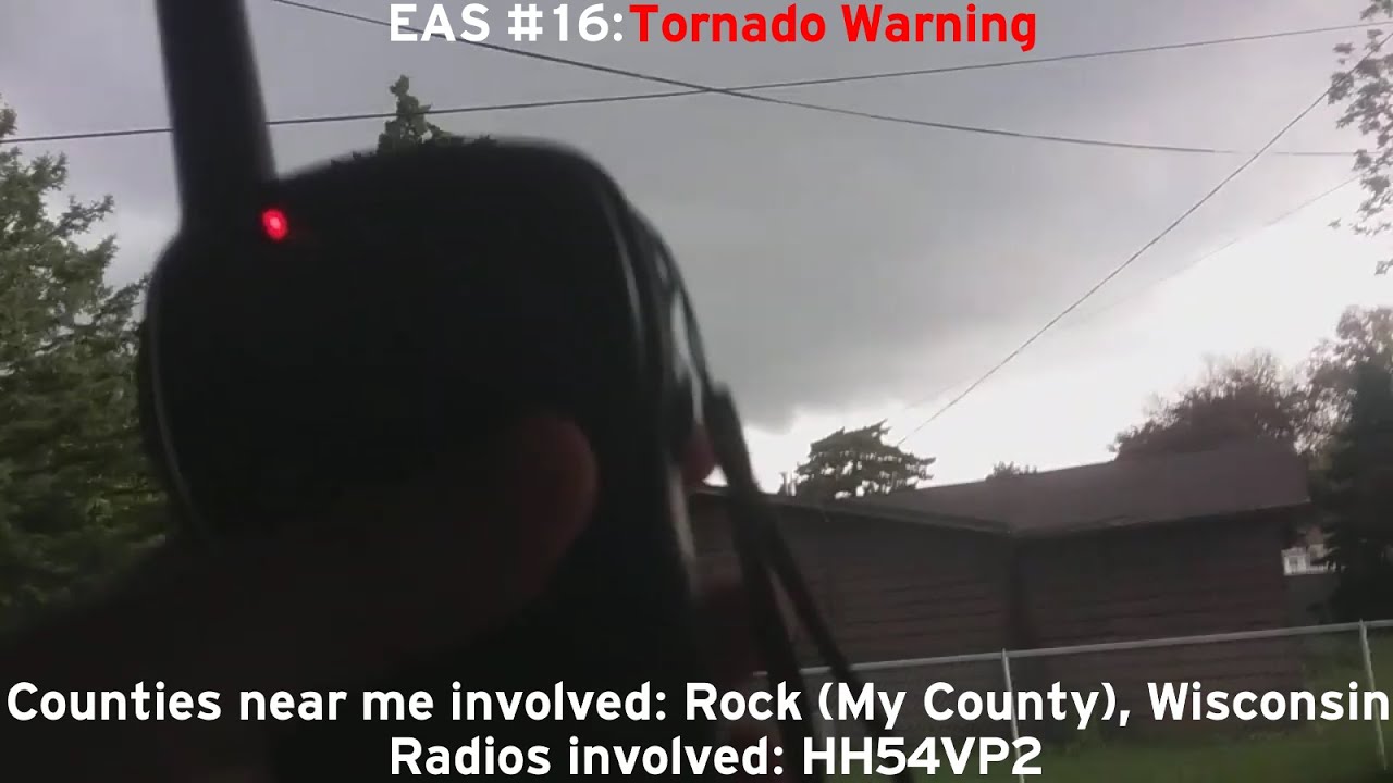 (EAS #16) Tornado Warning FOR MY COUNTY WITH FUNNEL CLOUD AND SIRENS ...
