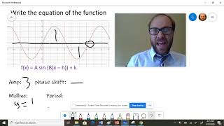 Writing the Equation of a Sinusoidal Function