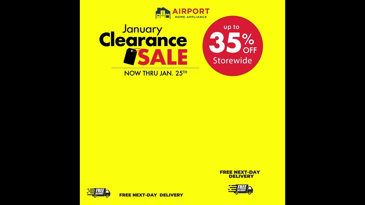 🎉January Clearance Sale! Clearance Items Up to 70% OFF! | Airport Home Appliance
