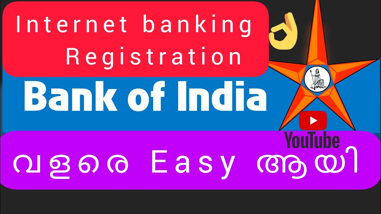 How to Register Bank Of India Net Banking l ബാങ്ക് ഓഫ് ഇന്ത്യ Internet ...