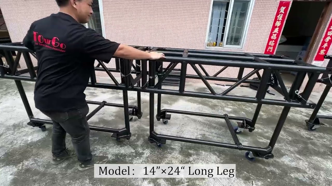 5ft Pre Rig Truss System Black Touring Truss Pre-Rigged Moving Lighting Truss