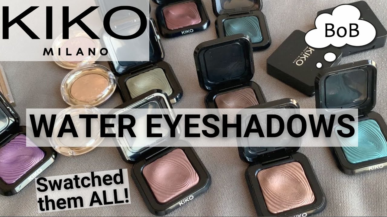 KIKO: ALL my WATER Eyeshadows SWATCHED!