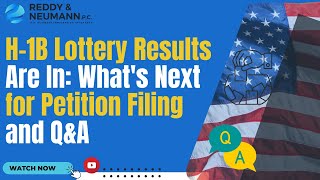 H-1B Lottery Results Are In: What's Next for Petition Filing and Q&A