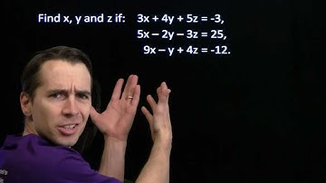 Art of Problem Solving: Systems of Linear Equations with Three Variables
