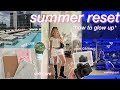 my summer GLOW UP ROUTINE! ⭐️ aesthetic spa day, fitness + morning routine, healthy habits, shopping