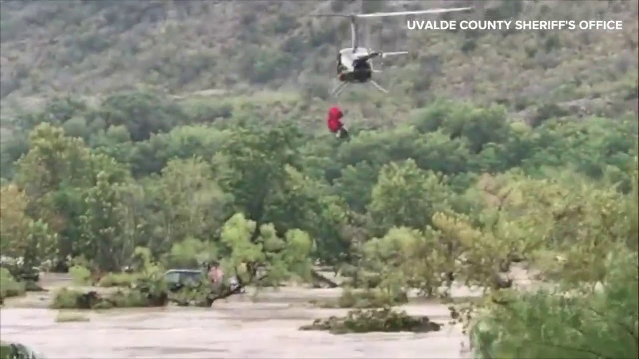 Helicopter rescue in South Texas flooding YouTube