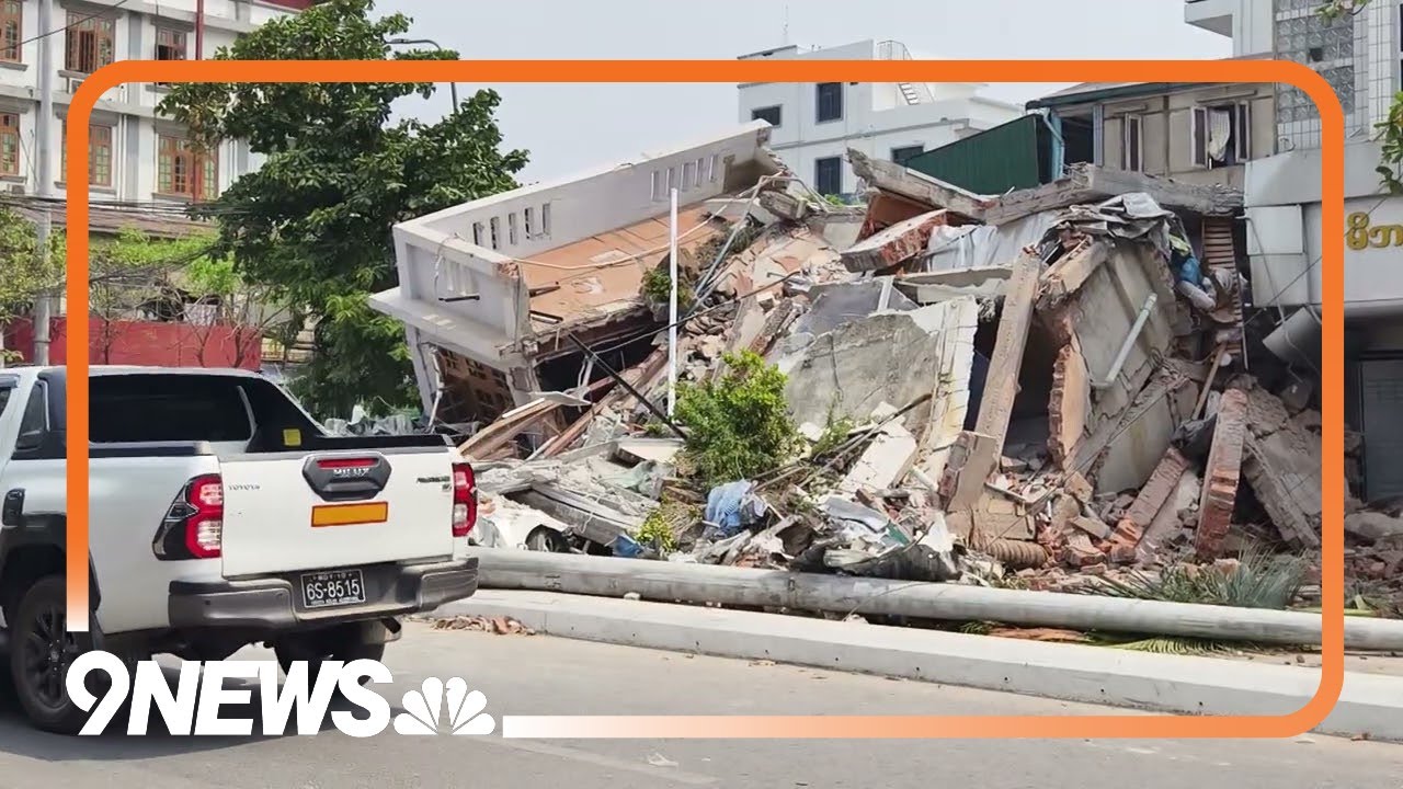 Myanmar Earthquake: Aftermath of Collapsed Buildings in Mandalay