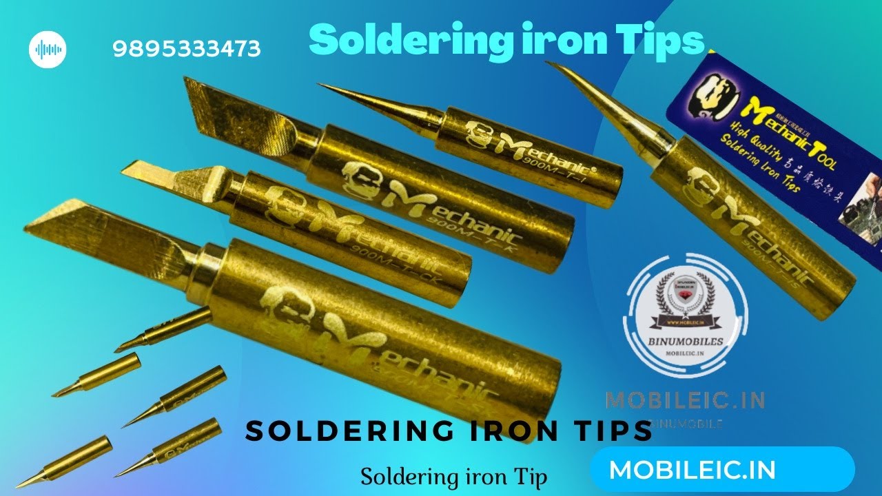 video MECHANIC 900M-T-CK KNIFE PURE COPPER ELECTRIC SOLDERING IRON TIP MECHANIC PURE COPPER SOLDER IRON TIP (900M-T-CK )