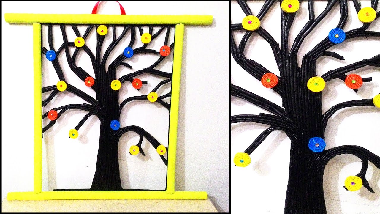 Newspaper Tree Wall Hanging Diy Wall Hanging Youtube - newspaper tree wall hanging diy wall hanging youtube -