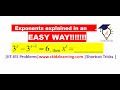 Exponents||Simplify 3^x – 3^x 1 = then x^x=? || Math IIT JEE||