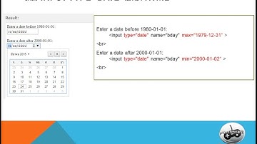 HTML ตอนที่ 42 input type date 2