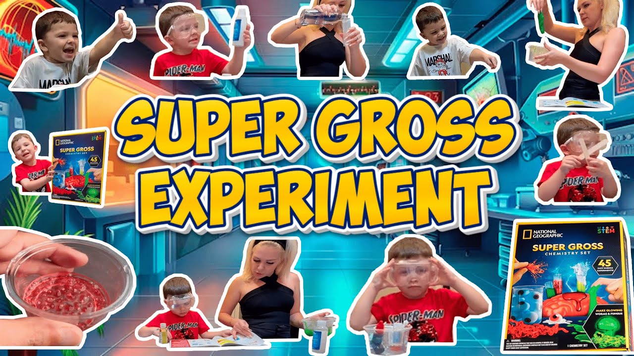 Super Gross Science Experiments! Making Boogers, Blood Cells & a Crazy Eye! 🤢🧪 | Mini Mikey TV