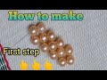 Beads Basic for beginners | First step of beads work | How to make pearl bag