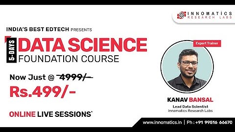 Nationwide Data Science Foundation Course