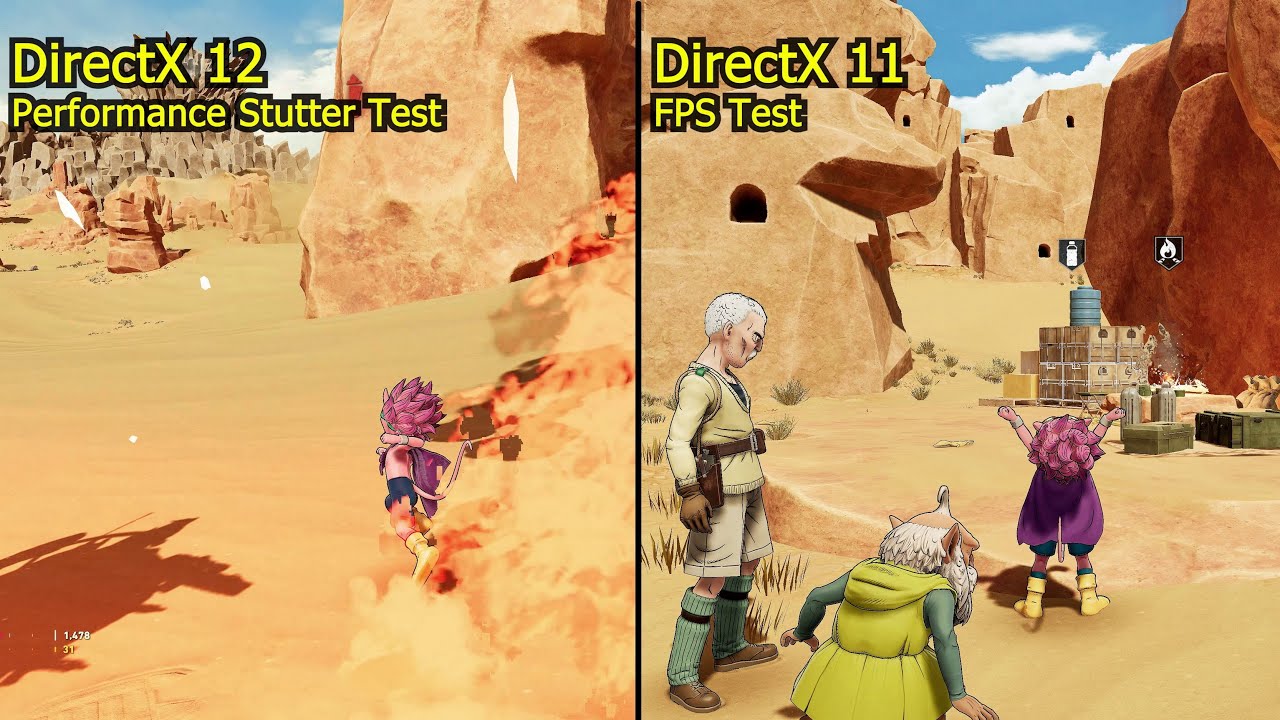 SAND LAND Demo DX11 vs DX12 Performance FPS & Stutter Test - YouTube