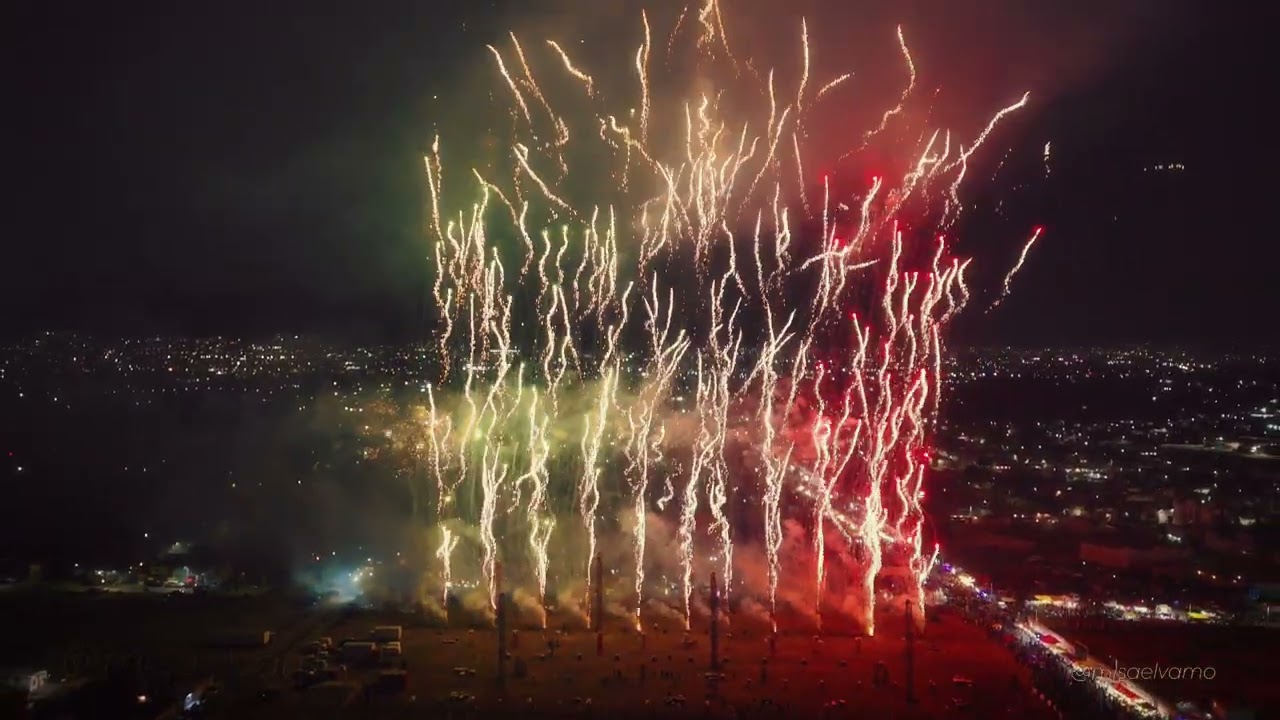 Piromusicales Tultepec México Festival Internacional 2025 4K DRONE