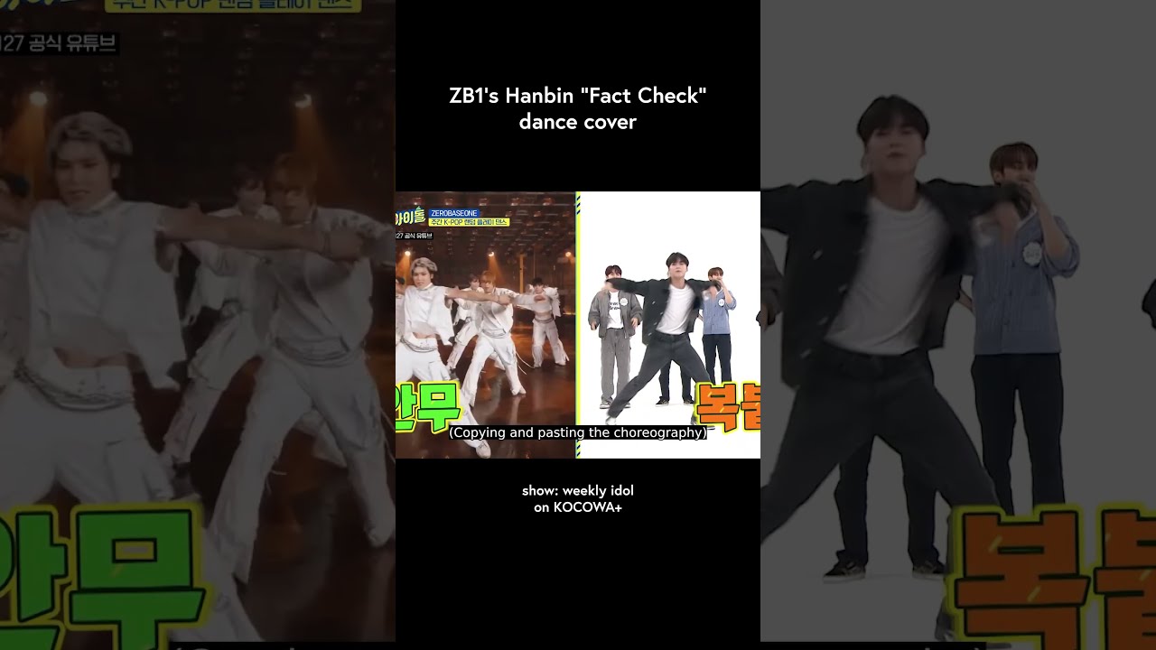 ZB1's Hanbin Fact Check Dance Cover #shorts #zb1