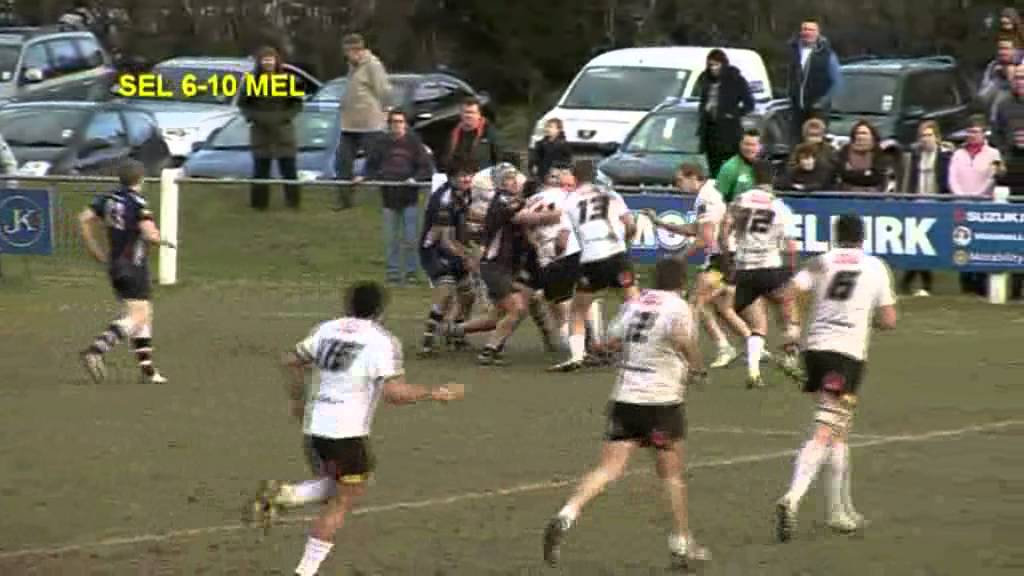SELKIRK v MELROSE RUGBY HIGHLIGHTS - SCOTTISH CUP QUARTER FINAL 2.3.13