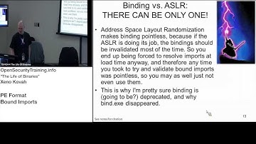 2013 Day1P14 Life of Binaries: PE Bound Imports