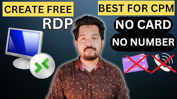 rdp kaise banaye free | rdp kaise banaye 2023 | best rdp for cpm work | make rdp free trial | shezi