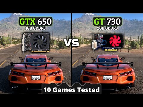 GT 730 Vs GTX 650 | 10 Games Tested