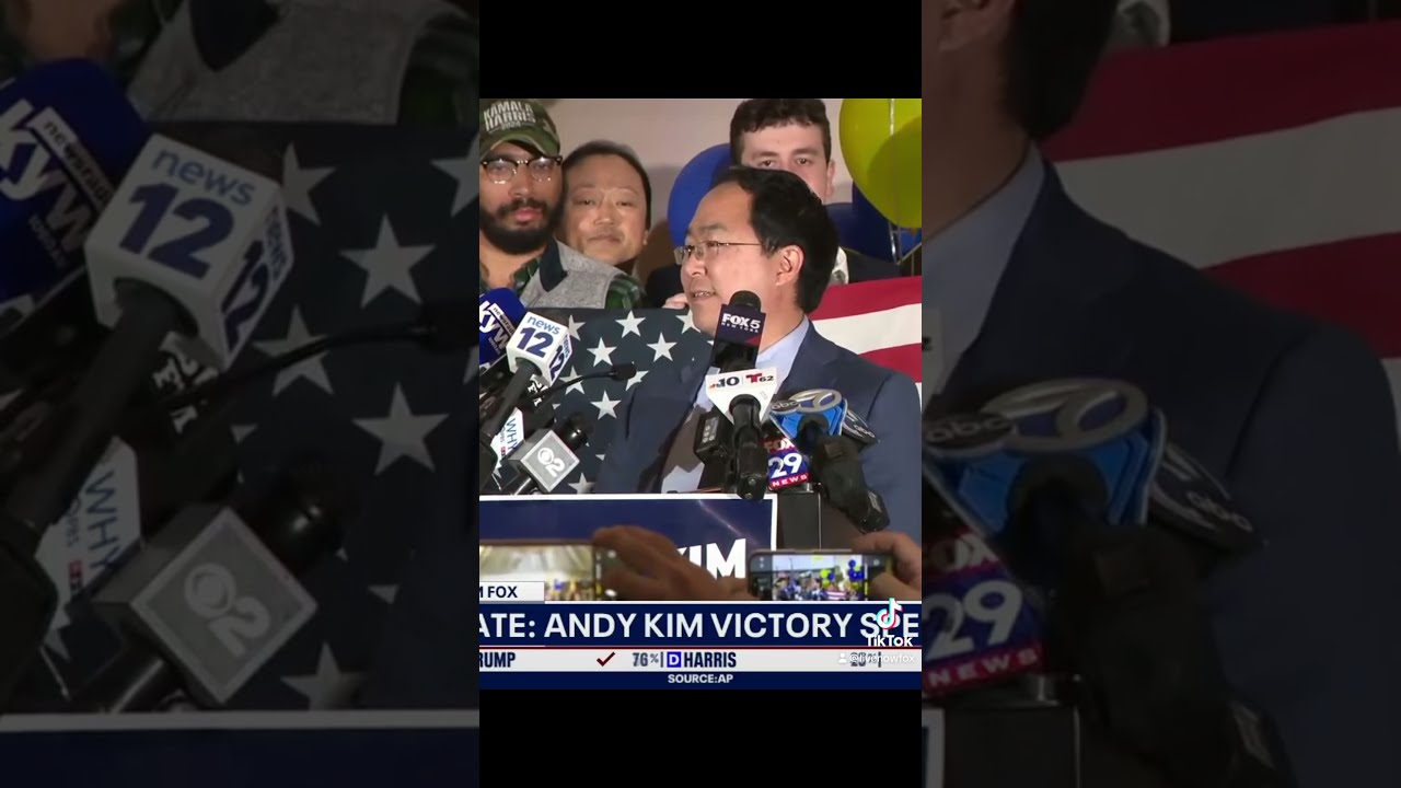 Andy Kim Celebrates Senate Win