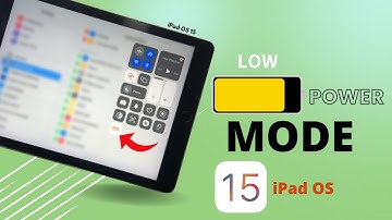 How To Turn ON Low Power Mode On iPad | iPad OS 15
