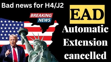 H-4 / J2 EAD  No More Automatic Extensions from Oct 30, 2025 | DHS Rule Affects H4, L2, J2 #india