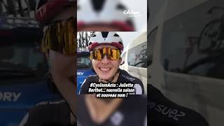 #CyclismActu : Juliette Berthet au départ de la 3ème étape de l'UAE Tour Femmes. #cycling #shorts