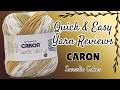 Caron Sweetie Cakes - Quick and Easy Yarn Review!
