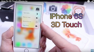3D Touch iPhone 6s