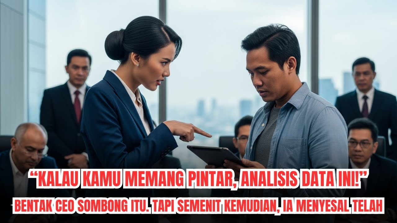“KALAU KAMU MEMANG PINTAR, ANALISIS DATA INI!” BENTAK CEO SOMBONG ITU. TAPI SEMENIT KEMUDIAN, IA....