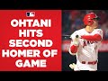 Flashing the power! Shohei Ohtani hits his SECOND home run of the game against Detroit!