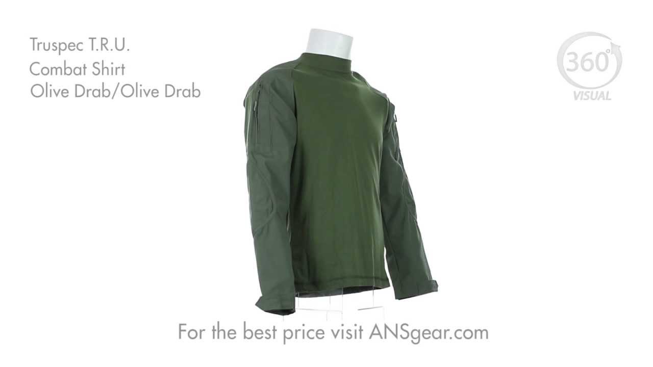 Truspec TRU Combat Shirt - Olive Drab/Olive Drab - Visual 360