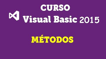 📝Curso VB.NET 2015 - Metodos