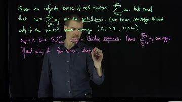 Cauchy Criterion for Series Convergence