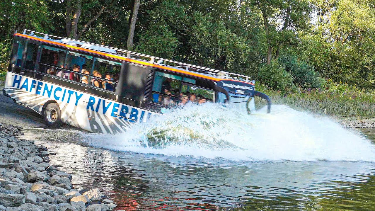 Download Amphibious Bus driving into River
