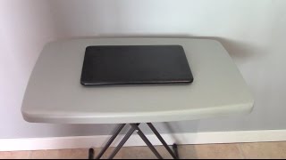 Hi all, welcome to Unbox Review. This video contains the unboxing of the 30 inch Personal Folding Table from Costco.