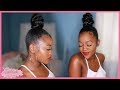 Ninja Bun w/ Kanekalon Braiding Hair (4 Type Hair/No Heat)