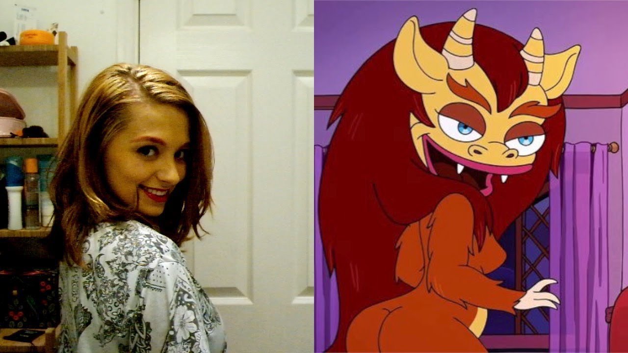 big mouth, hormone monstress, netflix, connie, make up, look, recreation.