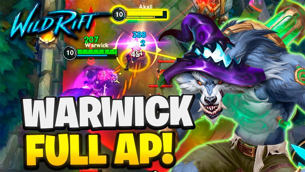 ¡WARWICK FULL AP SE CURA Y PEGA SIN SENTIDO! | Wild Rift - YouTube