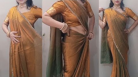Saree drape tutorial for beginner | how to wear saree |saree draping vlog |#sareedraping #sareestyle