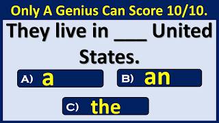Know Your Articles: A, An, and The. Can You Score 10/10 #articles #quiz #english #grammar