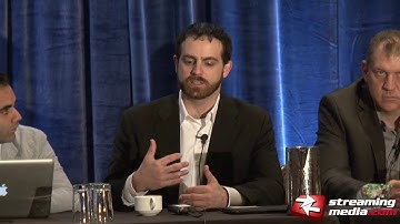 Mark Donnigan moderating Streaming Media East panel with BAMTECH, LG, NYT, Sigma Designs