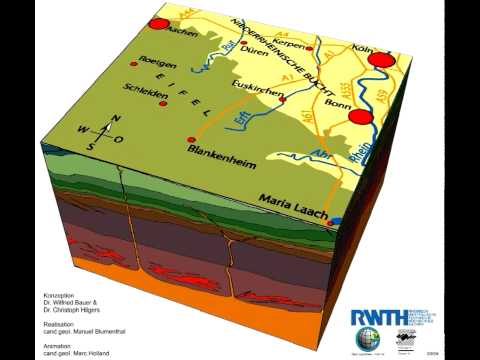 Rotating 3D structural cube under Aachen (Structural Geology)
