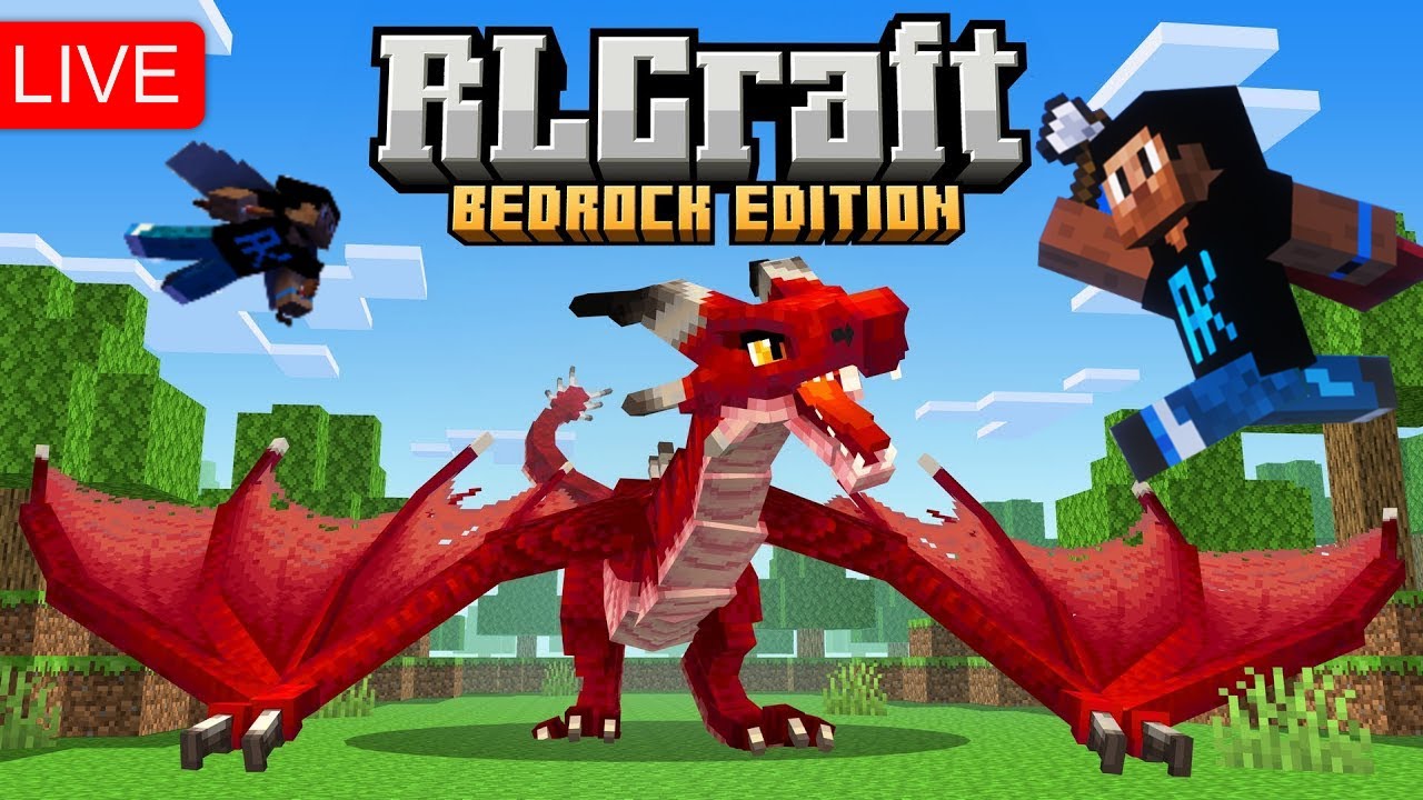RL Craft Bedrock Edition - LIVE #minecraft - YouTube