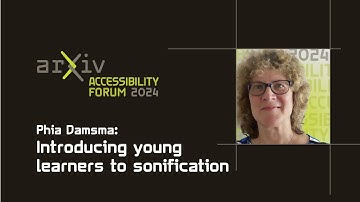 Sonification demo: Introducing young learners to sonification — arXiv Accessibility Forum 2024