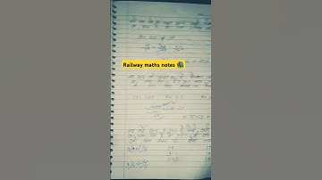 Target railway exam 2024 । maths class notes by Aditya Ranjan sir 📚 #classnotes #chapterwise #maths